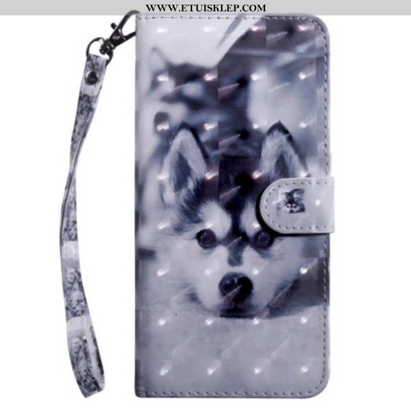 Etui Folio do Samsung Galaxy S23 5G z Łańcuch Stringi Husky